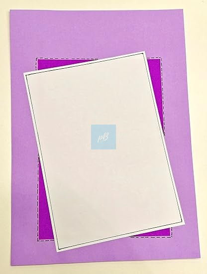 Handmade Designer Sheets A4 Size (Pack of 10) – Dual Tone Purple and Lavender Craft Paper for School Projects, Scrapbooking, Card Making, Journals, DIY Art & Craft, Decorative Handmade Paper Sheets
