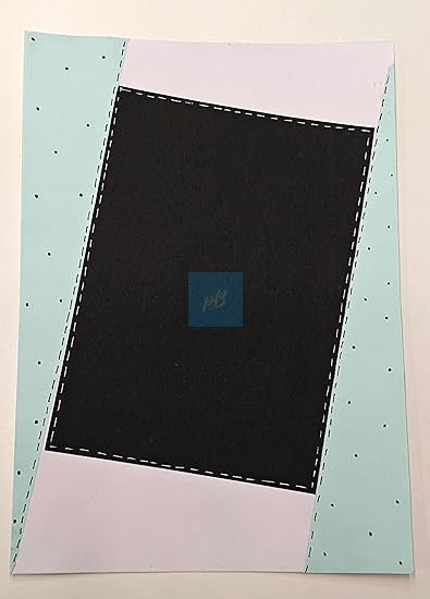 Handmade Designer A4 Sheets – Pack of 10 | Aesthetic Black & Blue Theme Paper Sheets for Projects, Journals, Scrapbooking, Art & Craft | Premium Thick Paper for Students, School & College Projects