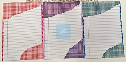 Handmade Designer A4 Sheets – Pack of 10 | Lined & Patterned Craft Paper | Premium Handmade Decorative Sheets for Art, Journals, Scrapbooking, School Projects | Multicolour Textured Writing Paper Set