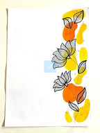 Project Banao A4 Designer Art Paper Sheets - Handcrafted Abstract & Floral Border Designs, 10 Sheets Set | Premium Drawing & Craft Paper for School, Office, and Gift Use | 180 GSM