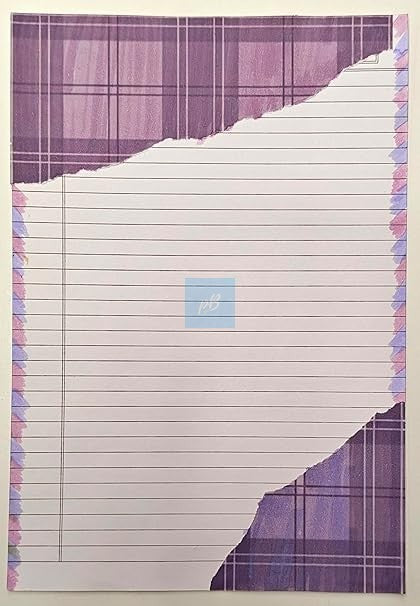 Handmade Designer A4 Sheets – Pack of 10 | Lined & Patterned Craft Paper | Premium Handmade Decorative Sheets for Art, Journals, Scrapbooking, School Projects | Multicolour Textured Writing Paper Set
