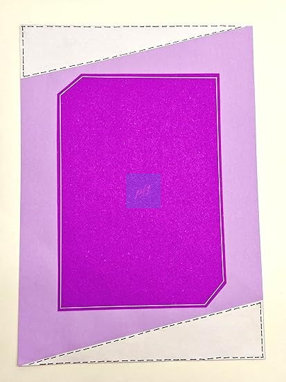 Handmade Designer Sheets A4 Size (Pack of 10) – Dual Tone Purple and Lavender Craft Paper for School Projects, Scrapbooking, Card Making, Journals, DIY Art & Craft, Decorative Handmade Paper Sheets