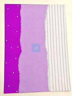 Handmade Designer Sheets A4 Size (Pack of 10) – Dual Tone Purple and Lavender Craft Paper for School Projects, Scrapbooking, Card Making, Journals, DIY Art & Craft, Decorative Handmade Paper Sheets