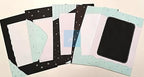 Handmade Designer A4 Sheets – Pack of 10 | Aesthetic Black & Blue Theme Paper Sheets for Projects, Journals, Scrapbooking, Art & Craft | Premium Thick Paper for Students, School & College Projects