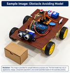 Project Banao Obstacle Avoiding Robot Car Kit | Arduino UNO Smart Autonomous Robot with Ultrasonic Sensor, 4WD Motors & Servo Motor | DIY Robotics STEM Science Project for School Students