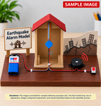 Project Banao Earthquake Alarm Model Project Kit | DIY Seismic Detector with Buzzer & Switch | Working Earthquake Detection Science Project for School Students, STEM Learning, & Science Exhibition