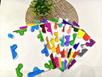 Project Banao A4 Abstract Border Art Paper Pack – Multicolor Handmade Sheets for Journals, School Projects, Scrapbooks & Creative Stationery (10 Sheets)