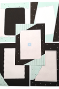 Handmade Designer A4 Sheets – Pack of 10 | Aesthetic Black & Blue Theme Paper Sheets for Projects, Journals, Scrapbooking, Art & Craft | Premium Thick Paper for Students, School & College Projects