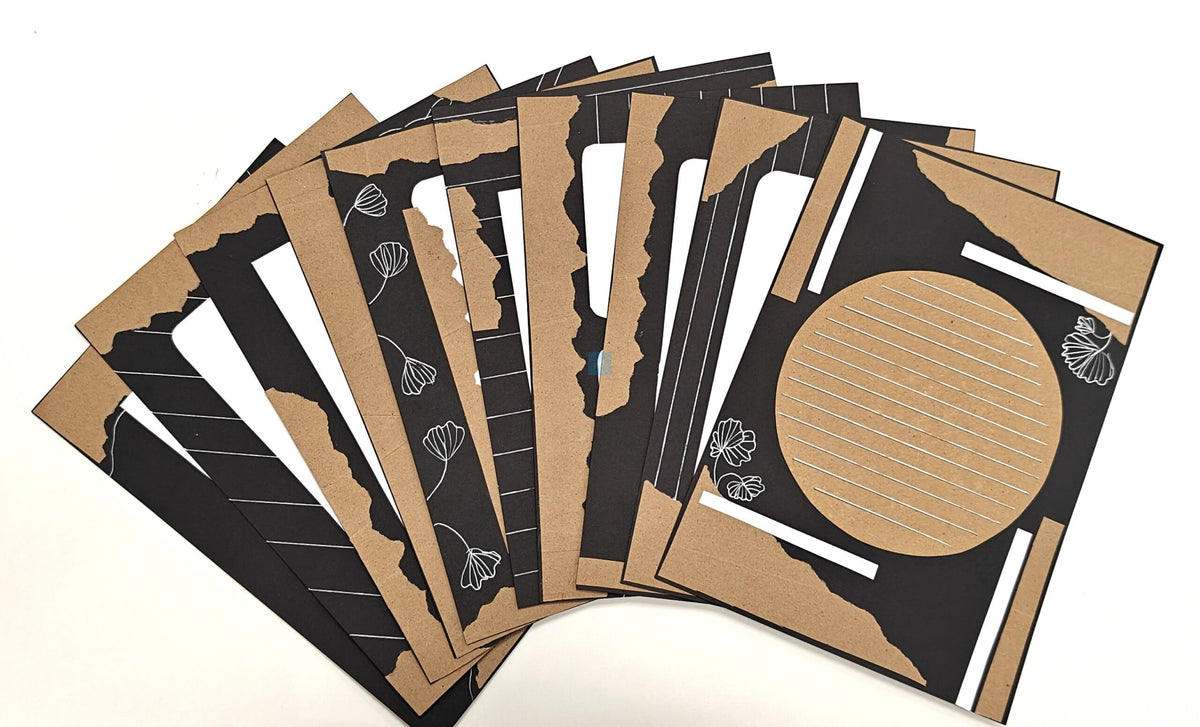 Handmade Vintage Designer Sheets – Pack of 10 | A4 Size Art Paper for Craft, Journaling, Scrapbooking, DIY Projects, Gift Letters & School Art Work | Premium Handmade Stationery Sheets
