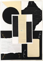Project Banao Aesthetic A4 Handmade Scrapbook Journal Papers - Vintage Black & Beige Collage Sheets for Junk Journaling, Craft Projects, DIY Card Making, Mixed Media Art | Set of 10 Designs