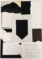 Project Banao Aesthetic A4 Handmade Scrapbook Journal Papers - Vintage Black & Beige Collage Sheets for Junk Journaling, Craft Projects, DIY Card Making, Mixed Media Art | Set of 10 Designs