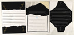 Project Banao Aesthetic A4 Handmade Scrapbook Journal Papers - Vintage Black & Beige Collage Sheets for Junk Journaling, Craft Projects, DIY Card Making, Mixed Media Art | Set of 10 Designs