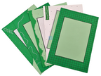 Project Banao A4 Handmade Designer Project Sheets – Green Aesthetic (Pack of 10) | 180 GSM Decorative Craft Paper for School & College Projects | Scrapbook, Assignment & Art Journal Pages