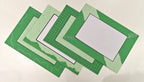 Project Banao A4 Handmade Designer Project Sheets – Green Aesthetic (Pack of 10) | 180 GSM Decorative Craft Paper for School & College Projects | Scrapbook, Assignment & Art Journal Pages