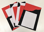 Project Banao DIY Card Making Kit Base Sheets (10 Units) | 180 GSM – Red/Black/White Craft Paper Pack for Scrapbooking, Handmade Cards, Paper Crafting & Art Projects