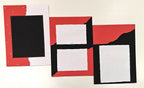 Project Banao DIY Card Making Kit Base Sheets (10 Units) | 180 GSM – Red/Black/White Craft Paper Pack for Scrapbooking, Handmade Cards, Paper Crafting & Art Projects