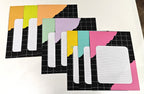 Project Banao A4 Multicolour Designer Papers – Pack of 10 | 180 GSM Scrapbook Sheets with Grid & Torn Edge Design | Aesthetic Craft Paper for Journaling, DIY Projects, Art & Craft, School Projects