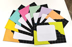 Project Banao A4 Multicolour Designer Papers – Pack of 10 | 180 GSM Scrapbook Sheets with Grid & Torn Edge Design | Aesthetic Craft Paper for Journaling, DIY Projects, Art & Craft, School Projects