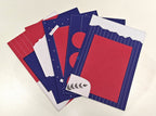 Project Banao Red & Blue Designer Scrapbook Papers – 10 Sheets | 180 GSM Premium A4 Craft Paper for Journaling, Card Making, DIY Crafts, Album Decoration & School Projects