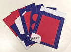 Project Banao Red & Blue Designer Scrapbook Papers – 10 Sheets | 180 GSM Premium A4 Craft Paper for Journaling, Card Making, DIY Crafts, Album Decoration & School Projects