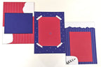 Project Banao Red & Blue Designer Scrapbook Papers – 10 Sheets | 180 GSM Premium A4 Craft Paper for Journaling, Card Making, DIY Crafts, Album Decoration & School Projects