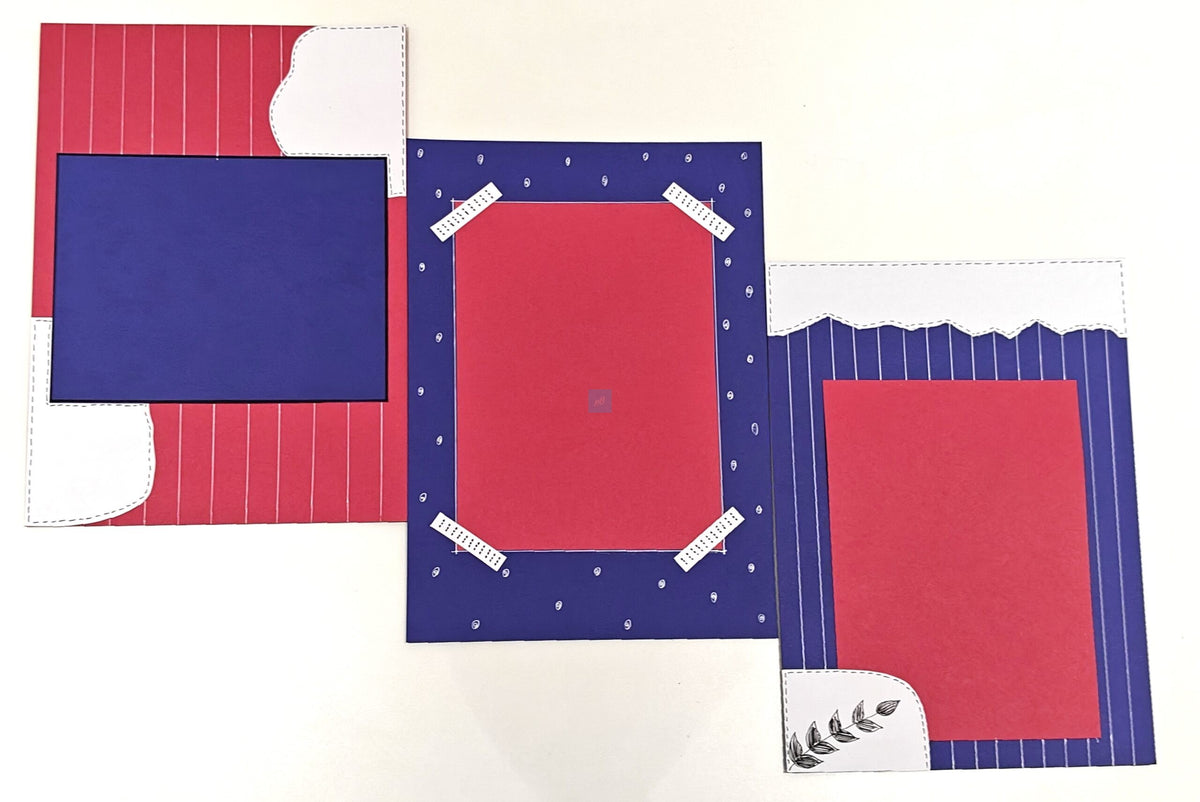 Project Banao Red & Blue Designer Scrapbook Papers – 10 Sheets | 180 GSM Premium A4 Craft Paper for Journaling, Card Making, DIY Crafts, Album Decoration & School Projects