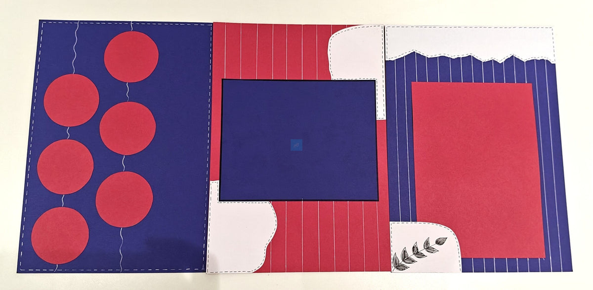 Project Banao Red & Blue Designer Scrapbook Papers – 10 Sheets | 180 GSM Premium A4 Craft Paper for Journaling, Card Making, DIY Crafts, Album Decoration & School Projects