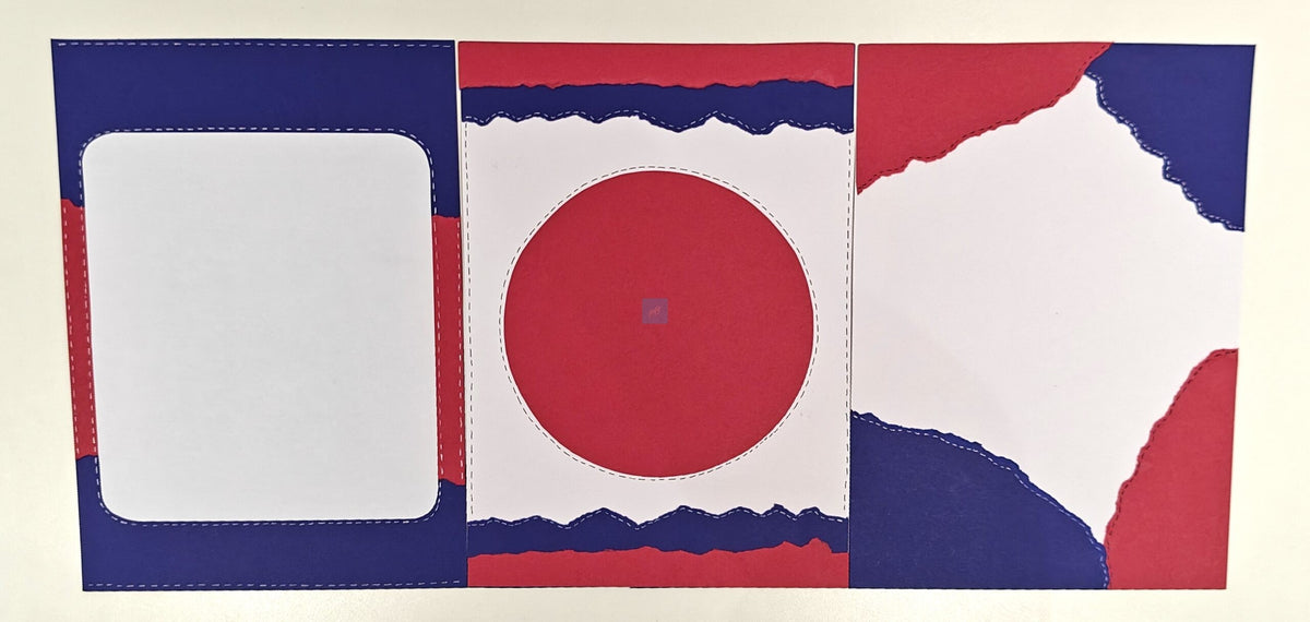 Project Banao Red & Blue Designer Scrapbook Papers – 10 Sheets | 180 GSM Premium A4 Craft Paper for Journaling, Card Making, DIY Crafts, Album Decoration & School Projects