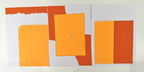 Project Banao A4 Designer Paper Pack of 10 – 180 GSM, Orange & White Scrapbook Sheets, Craft Paper for Art & Journaling, DIY Projects, School Projects, Card Making, Decorative Paper for Kids