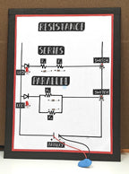 Project Banao Series and Parallel Resistance Circuit Kit with LED, Resistors, Switch & Battery – STEM Physics Electronics Learning Model for Students | DIY Educational Science Project