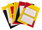 Project Banao Bold Contrast Scrapbook Paper Set of 10 | 180 GSM Black-Red-Yellow Aesthetic Journaling Cards for Scrapbooking, Bullet Journal, Card Making, Planner Decoration & DIY Craft Supplies