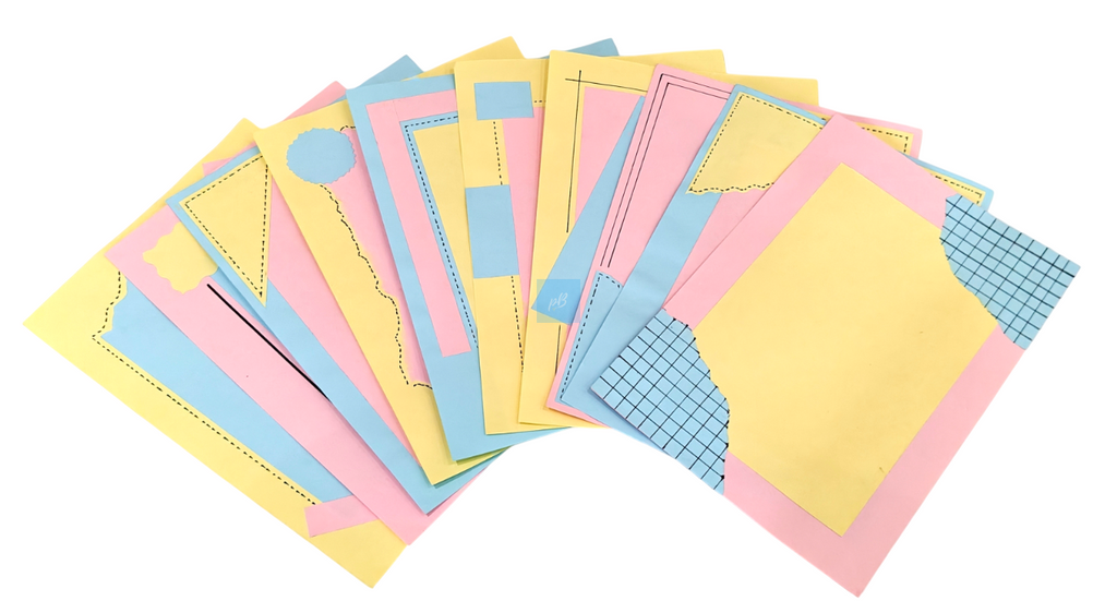 Project Banao Handmade A4 Pastel Craft Paper Sheets (10 pcs) | 180 GSM Decorative Paper for Scrapbooking, Journals, Letters & DIY Projects | Premium Aesthetic Paper | Made in India