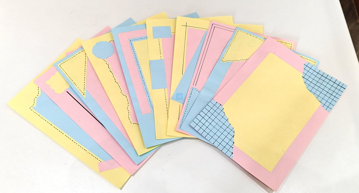 Project Banao Handmade A4 Pastel Craft Paper Sheets (10 pcs) | 180 GSM Decorative Paper for Scrapbooking, Journals, Letters & DIY Projects | Premium Aesthetic Paper | Made in India