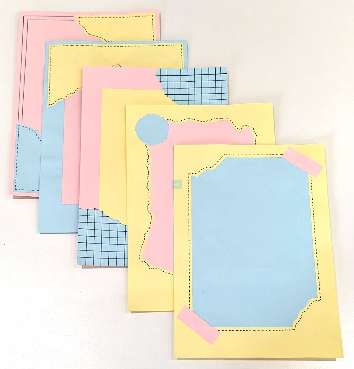 Project Banao Handmade A4 Pastel Craft Paper Sheets (10 pcs) | 180 GSM Decorative Paper for Scrapbooking, Journals, Letters & DIY Projects | Premium Aesthetic Paper | Made in India
