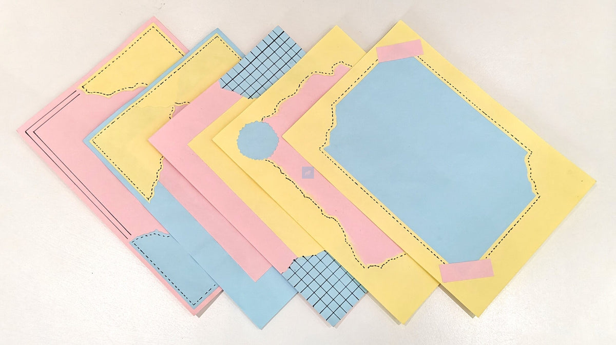 Project Banao Handmade A4 Pastel Craft Paper Sheets (10 pcs) | 180 GSM Decorative Paper for Scrapbooking, Journals, Letters & DIY Projects | Premium Aesthetic Paper | Made in India