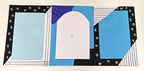 Project Banao Aesthetic Blue Writing Paper (Set of 10) | Handmade A4 Designer Sheets for Journals, Letters, Scrapbooking & Creative Crafts | 180 GSM | Made in India