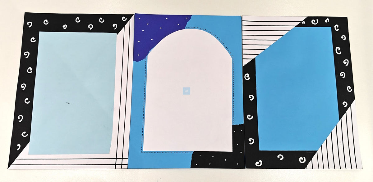 Project Banao Aesthetic Blue Writing Paper (Set of 10) | Handmade A4 Designer Sheets for Journals, Letters, Scrapbooking & Creative Crafts | 180 GSM | Made in India