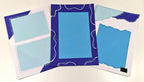 Project Banao Aesthetic Blue Writing Paper (Set of 10) | Handmade A4 Designer Sheets for Journals, Letters, Scrapbooking & Creative Crafts | 180 GSM | Made in India