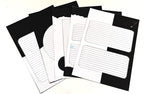 Project Banao Minimalist Black & White Writing Paper (Set of 10) | Handmade A4 Monochrome Designer Sheets for Journals, Letters, Scrapbooking & Crafts | 180 GSM | Made in India