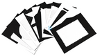 Project Banao Minimalist Black & White Writing Paper (Set of 10) | Handmade A4 Monochrome Designer Sheets for Journals, Letters, Scrapbooking & Crafts | 180 GSM | Made in India