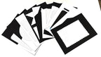 Project Banao Minimalist Black & White Writing Paper (Set of 10) | Handmade A4 Monochrome Designer Sheets for Journals, Letters, Scrapbooking & Crafts | 180 GSM | Made in India