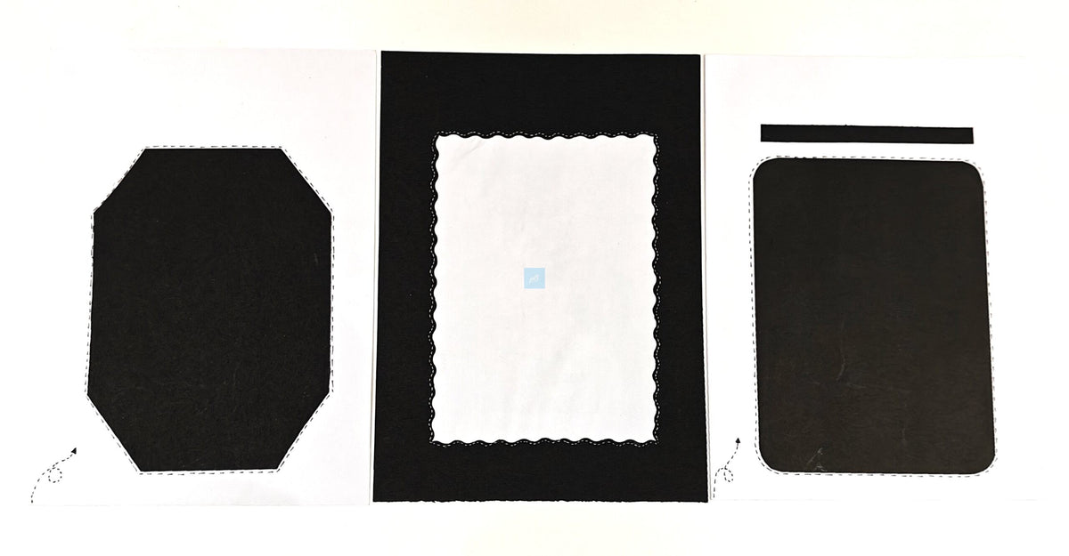 Project Banao Minimalist Black & White Writing Paper (Set of 10) | Handmade A4 Monochrome Designer Sheets for Journals, Letters, Scrapbooking & Crafts | 180 GSM | Made in India