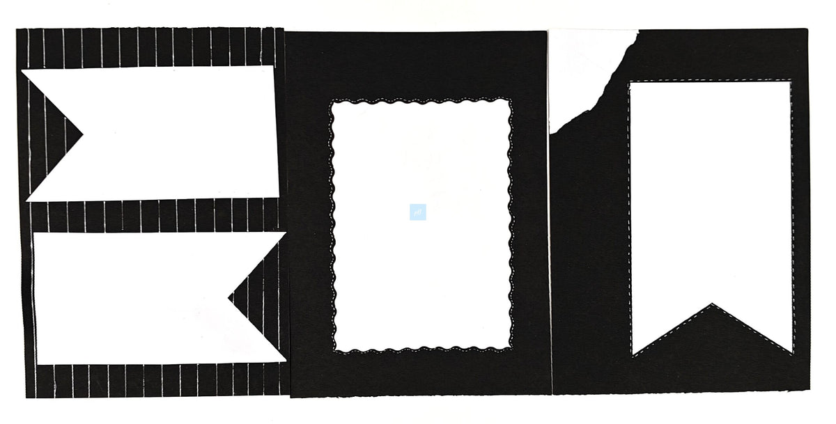 Project Banao Minimalist Black & White Writing Paper (Set of 10) | Handmade A4 Monochrome Designer Sheets for Journals, Letters, Scrapbooking & Crafts | 180 GSM | Made in India