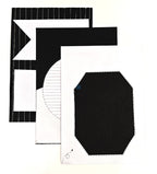 Project Banao Minimalist Black & White Writing Paper (Set of 10) | Handmade A4 Monochrome Designer Sheets for Journals, Letters, Scrapbooking & Crafts | 180 GSM | Made in India