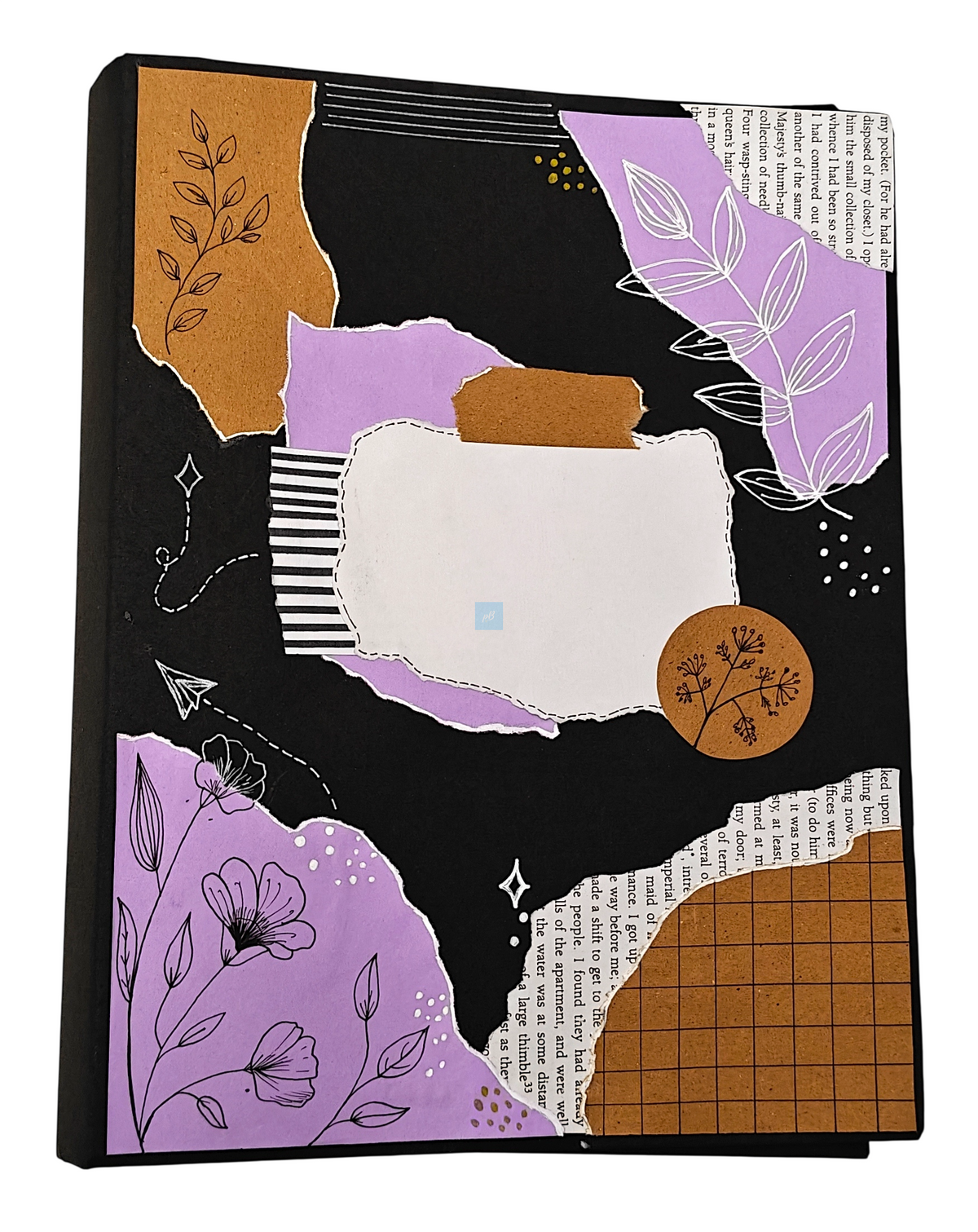 Project Banao Black & Lavender Theme A4 Ring Folder | Handmade A4 Project File | Presentation Folder for School, College & Office Documents | Made in India