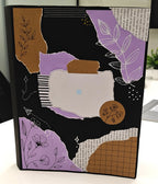 Project Banao Black & Lavender Theme A4 Ring Folder | Handmade A4 Project File | Presentation Folder for School, College & Office Documents | Made in India