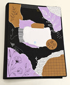 Project Banao Black & Lavender Theme A4 Ring Folder | Handmade A4 Project File | Presentation Folder for School, College & Office Documents | Made in India