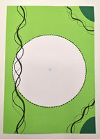 Project Banao Green Abstract Theme A4 Handmade Designer Sheets | Pack of 10 Sheets | Decorative Craft Paper for School Projects, Scrapbooking, Journals, & DIY Art | Made in India