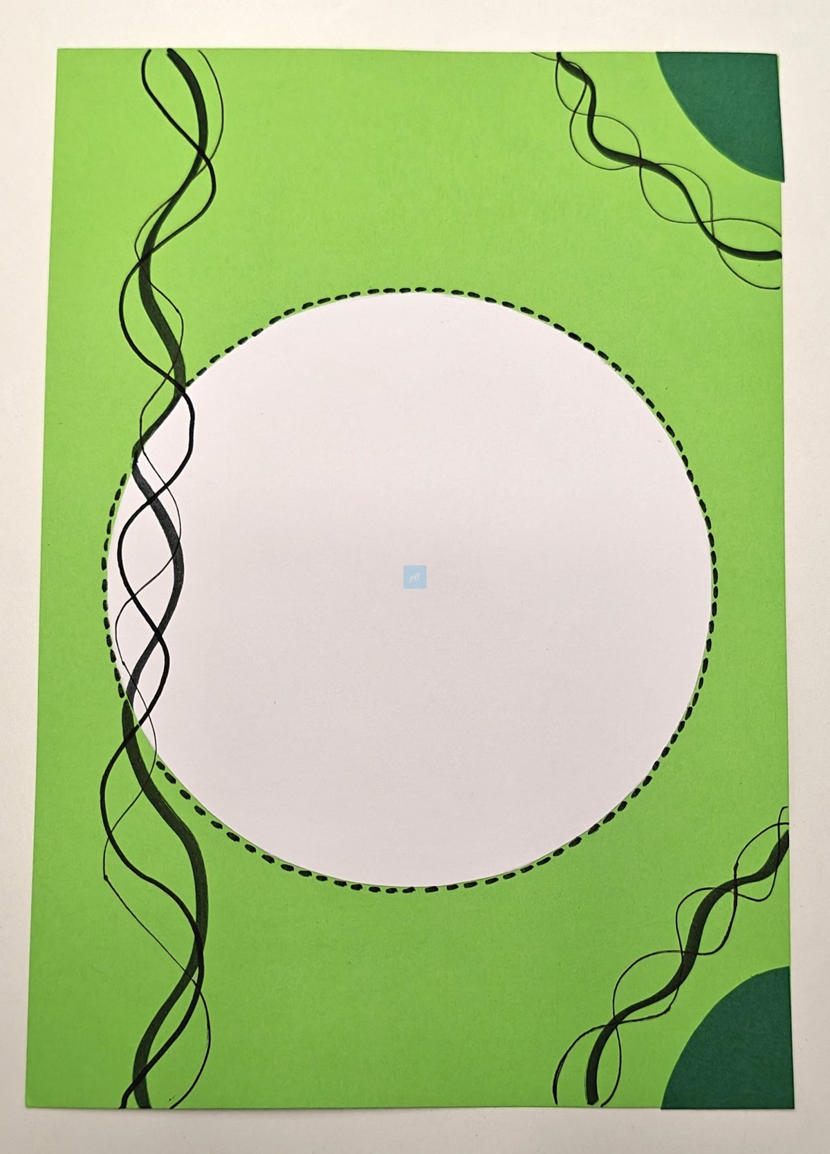 Project Banao Green Abstract Theme A4 Handmade Designer Sheets | Pack of 10 Sheets | Decorative Craft Paper for School Projects, Scrapbooking, Journals, & DIY Art | Made in India