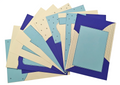 Project Banao Royal Blue Theme A4 Handmade Designer Craft Sheets (10 pcs) | Decorative Paper for Scrapbook, School Projects, Journals & DIY Art | Made in India